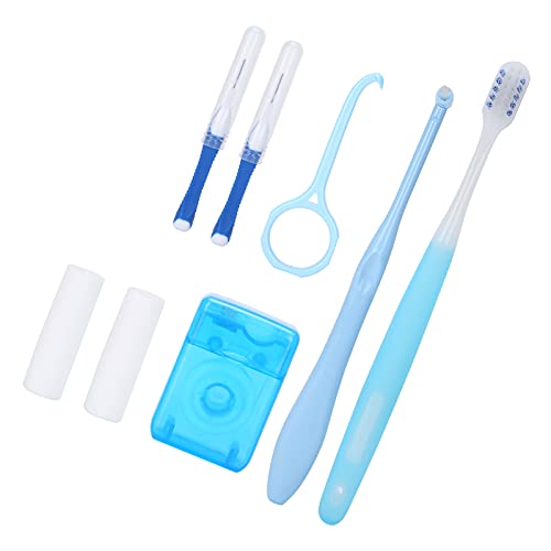 Kit de Cuidado Bucal de Ortodoncia, Cepillo de Limpieza de Dientes, Cepillo Interdental, Herramientas de Cera de Ortodoncia, Efecto el Cepillo Interdental está Diseñado para
