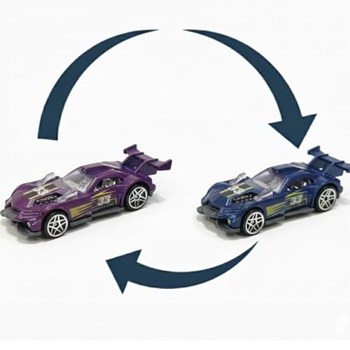 Image of GENIE'S TOY BUS Color Changing Die-Cast Racing Car I 1:64 Scale Temperature Sensitive Paint Sports Car I Change Color with Water I Kids Collectible Toy for Ages 3+ I Best Birthday Gift for Kids