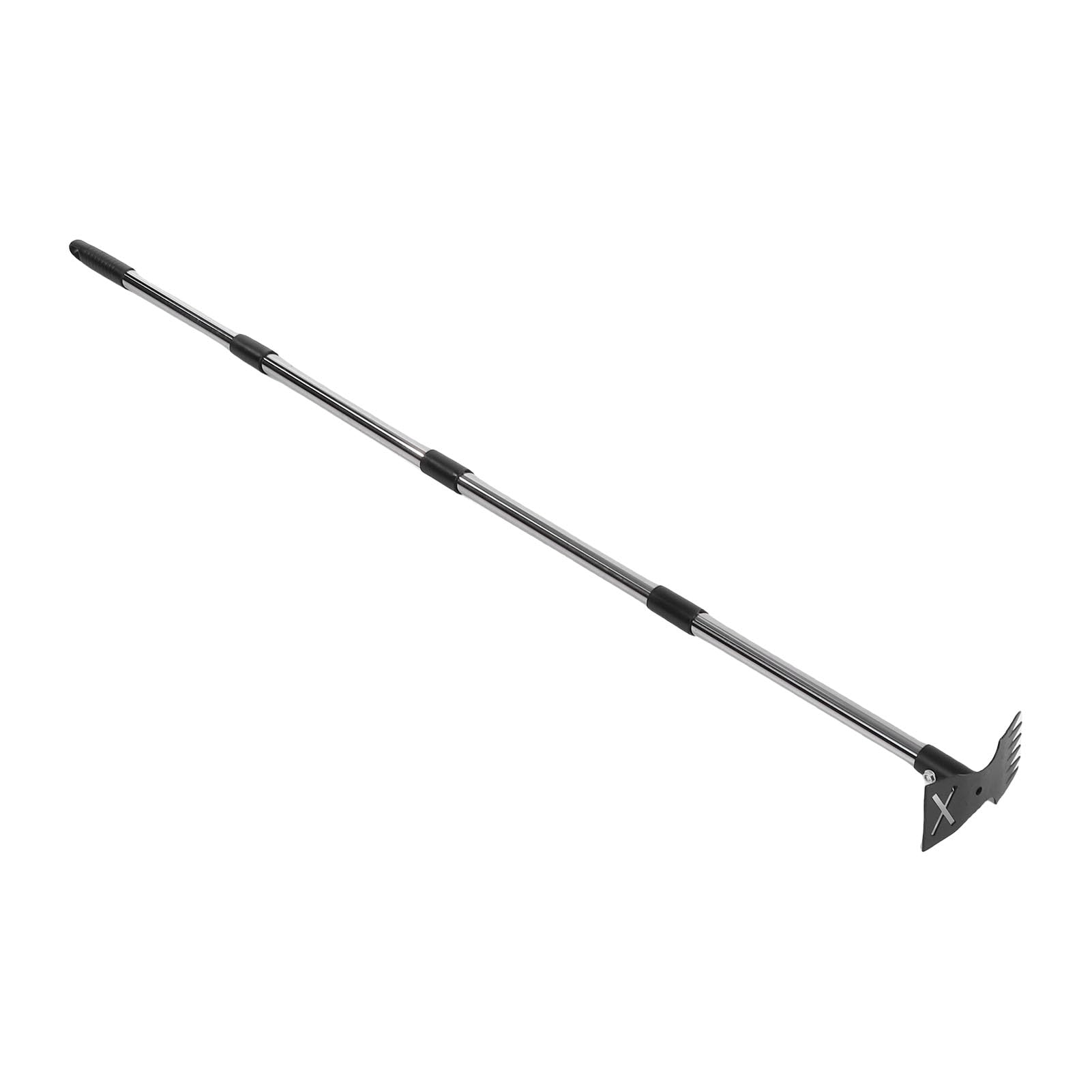 Unkrautstecher mit Langem Griff, 2 In 1 Hand Unkrautrechen, Gartenhacke, Zum Entwurzeln, Unkrautziehen, 60 Zoll Angepasster Unkrautrechen für Hof, Rasen, Garten