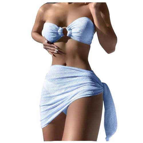 Bikini Dos Piezas con Falda Corta y Tirantes Elegantes Sin Espalda Diseño Moderno Transpirable Tallas S a XXL para Playa Piscina Verano Vacaciones Vestidos de Baño Mujer