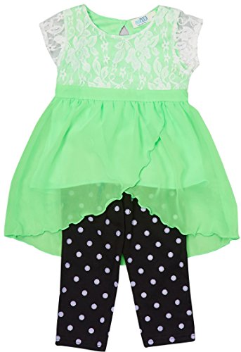 Image of ToBeInStyle Girl's Sleeveless Tank Top & Leggings 2 Piece Outfit Casual Dress Style Set