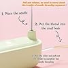 Upgraded 2 in 1 Automatic Needle Threaders Seam Ripper,Quilting Supplies Sewing Kit,Quick Sewing Machine Loop Needle Threaders (1PCS-Purple) #4