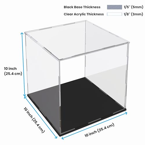 Image of Acrylic Display Case with Ball Stand for Full Size Footballs, Versatile Clear Acrylic Display Box for Sport Souvenirs Showcase