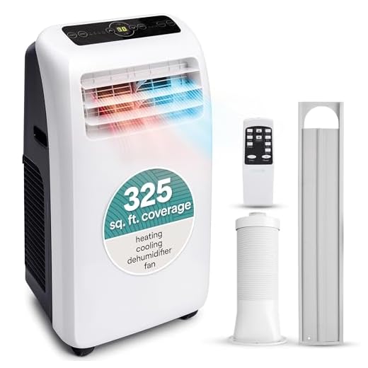 SereneLife Air Conditioner, 12,000 BTU + HEAT, White