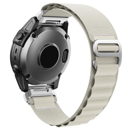 Image of Premium Nylon Strap 22mm for Garmin Forerunner 945, Fenix 5, 6, 7 Smartwatch - Alpine Loop