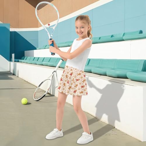 Girls Athletic Skirt 3-12 Years High Waist Tennis Skirts for Kids Golf Running Dance Skort 7