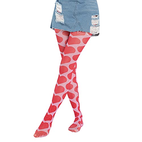 Image of NUFIWI Women Sexy Sheer Patterned Tights Leggings Pantyhose Stockings Colorful Y2k Funky Tights Vintage 90s Streetwear