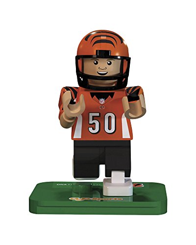 OYO NFL GEN3 Cincinnati Bengals A.J. Hawk Limited Edition Minifigures, Black, Small