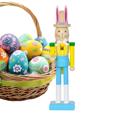 Casse-noisette en bois haut de gamme figurine de lapin pour decoration interieure soignee - 2