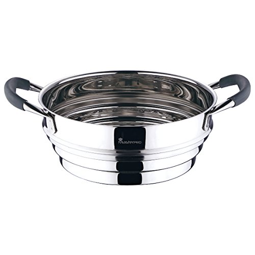 San Ignacio Q1980 Masterpro - Vaporera Multiusos, 24x9.5 cm, Color Gris