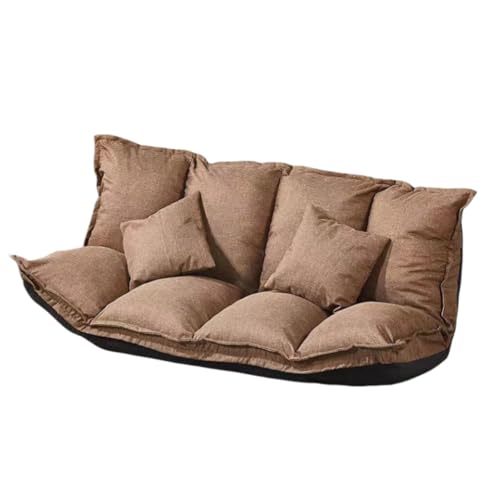 Apaeoflロウヤ ソファ ソファベッド フロアソファ コンパクト ローソファ こたつ用 ソファー 2人掛け 1人暮らし おしゃれ ブラック (コーヒー色,1.8M115cm)