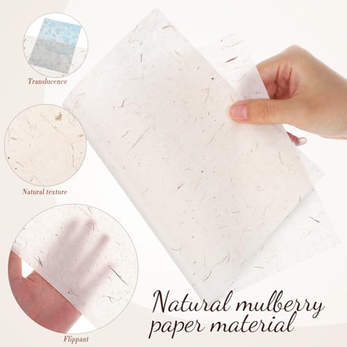 Papier de calligraphie chinoise DOITOOL en fibre naturelle | Lot de 60 feuilles - 4