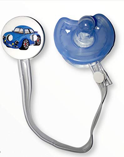 Prendedor Para Chupeta Boton Fusca Fita, Sonne, Branco