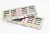 2 Dental Surgical Autoclave Sterilization Cassette Rack Box for 5 Instruments CYNAMED