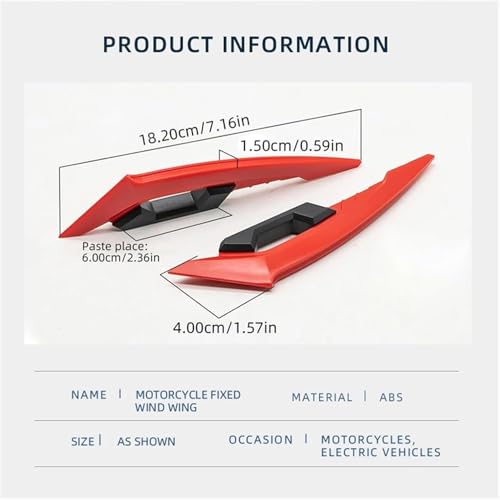 Image of Vagary Side Helmet Spoiler Aerodynamic Wing Dynamic Accessories, Punks, Wings (Sky Blue)