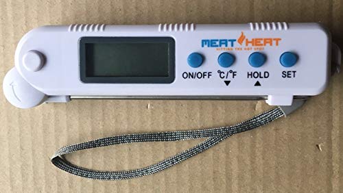 review MEAT HEAT Stainless Steel Fold Out Food Probe Digital Meat Thermometer