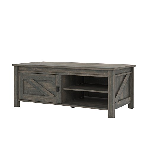 Ameriwood Home Farmington Coffee Table, Rustic Brown - Thumbnail 2