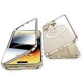 Jonwelsy Case for iPhone 14 Pro Max, 360 Degree Double-Sided Protection Compatible with Magsafe Magn
