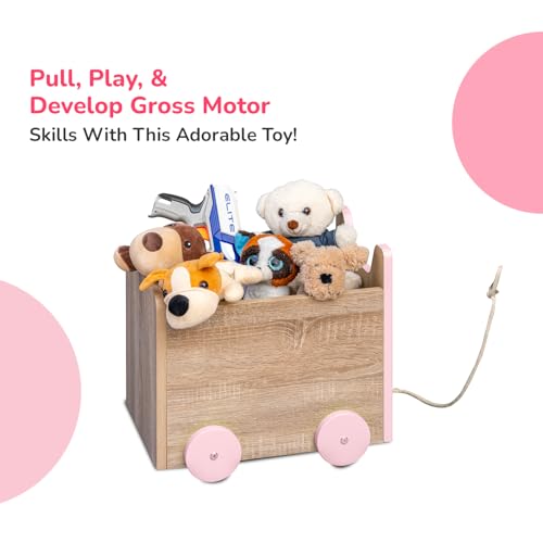 Image of Alex Daisy Toy Storage Box /Cart (Pink)