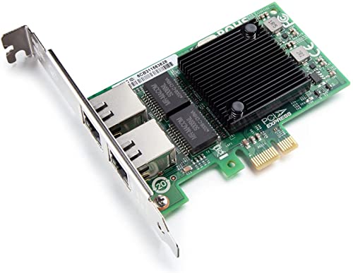 ipolex 1.25G Ethernet Network Card, 2x RJ45+ Port, 10GbE NIC with Intel 82571 Controller - Image 2