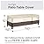 Vailge Rectangular/Oval Patio Table Cover, Heavy Duty and Waterproof Outdoor Lawn Patio Furniture Covers, Large Beige & Brown