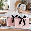 Mifferer Geschenktüten, 2 Stück Mit Griffen, Taschentuch Und Karten - Für Frauen, Mädchen, Brautjungfern, Geburtstage, Valentinstag Und Hochzeitsfeiern #5