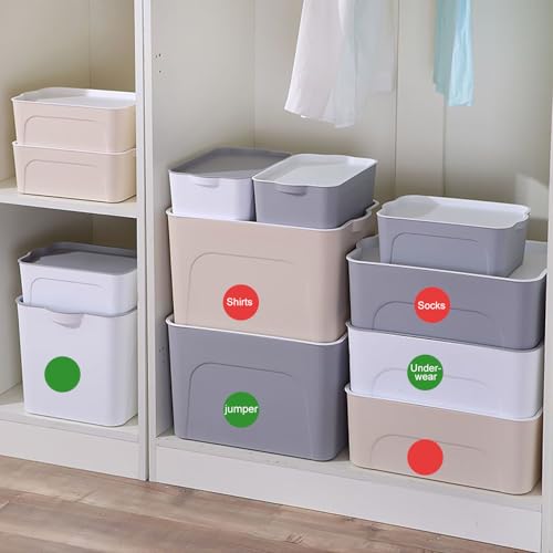 Runde Aufkleber (2000 Stück), 13mm Runde Aufkleber, Rot*1000+Grün*1000, Punktaufkleber für DIY, Für farbkodierungsetikett für Büro, Geschäft, Zuhause, Klassenzimmer