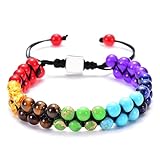 MOTIBACK Chakra Bracelets for Women & Men, Double...
