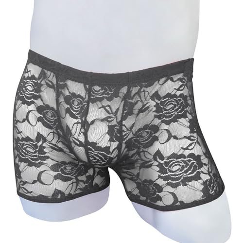 Men's Lace Boxers Underwear Seamless Lace Design with Low Waist Sexy and Comfortable Mens Under Panties2