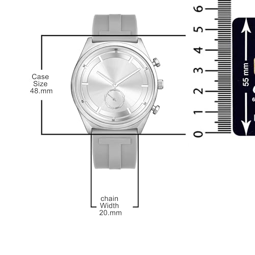 Image of styledose Men's Watch Analog Quartz with Chronograph & Silicone Strap -Casual & Formal Wrist Watch for Men