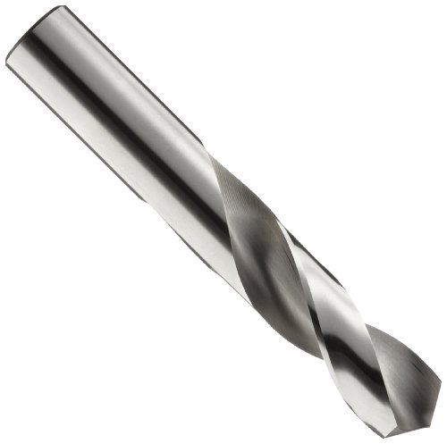 Cleveland 2120 Style High Speed Steel Short Length Drill Bit, Uncoated (Bright), Round Shank, 118 Degree Point, Wire Size #17 (Pack of 10) #1