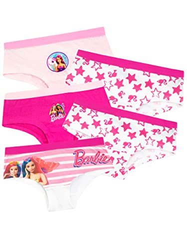 Barbie Underwear | Girls Cotton Underwear| Pack of 5 Girl Panties