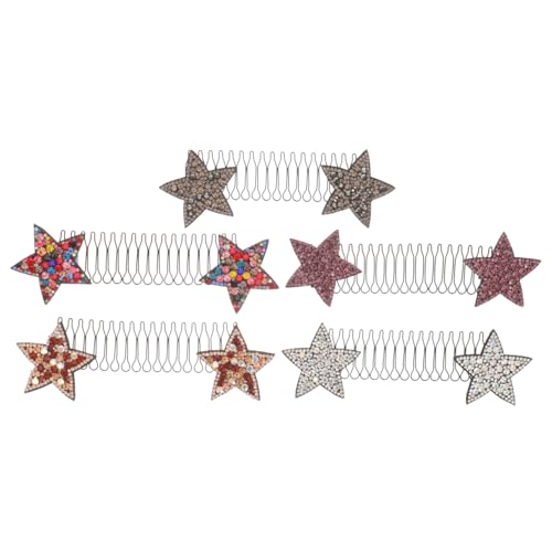 Holibanna 5 Piezas pinzas para el cabello transparentes accesorio peine para el cabello patas peines de para peluqueros pasador de pelo accesorios para el cabello para mujeres pedrería