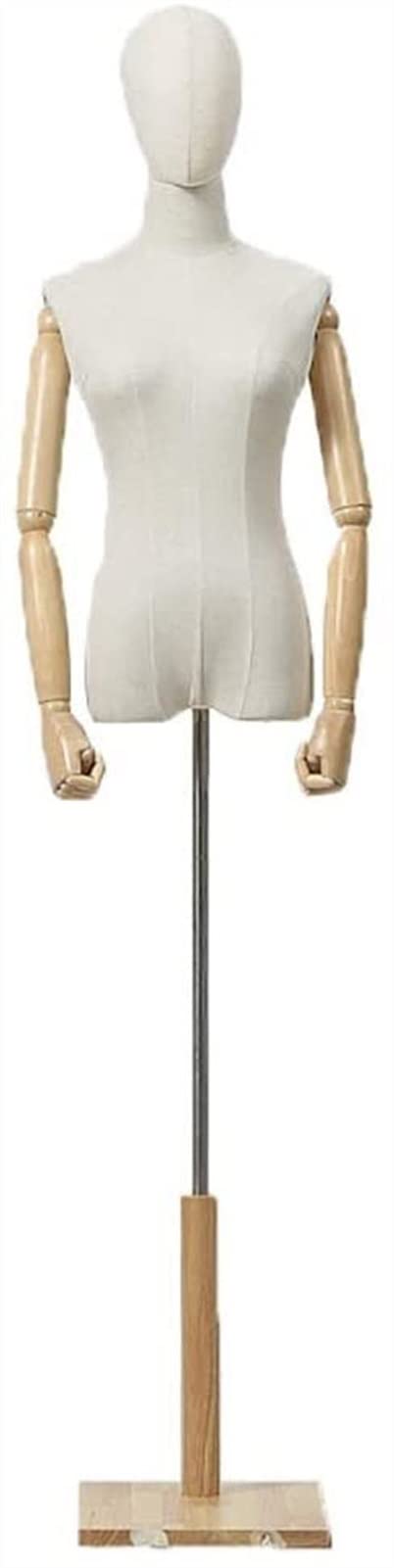 Female Dressmaking Mannequin Tailors Dressform Mannequin Tailors Dummy Tailors Dummy Clothing Store Mannequins Dummy Model Students Mannequin with Wood Base Window Wedding Display Shelf