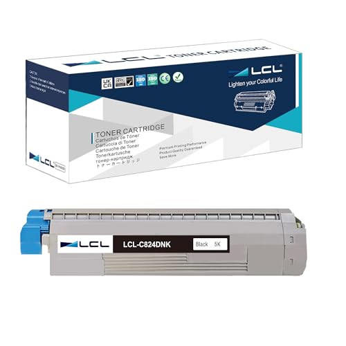 LCL 47095704 Remanufactured Toner Cartridge Replacement for OKI 47095704 Compatible with OKI C824dn C824n C834dnw C834nw C844dnw Printer (1 Black)