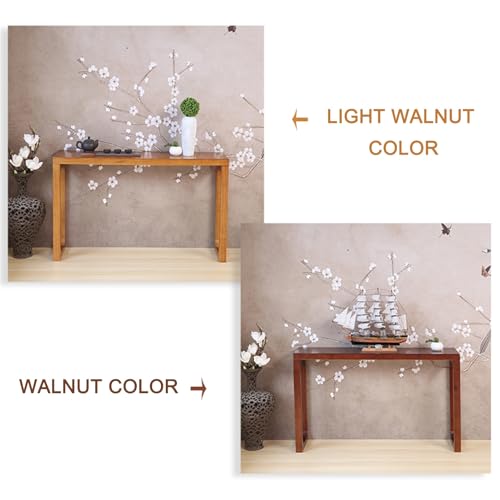 Support de puja en bois massif avec table de style chinois 120cm