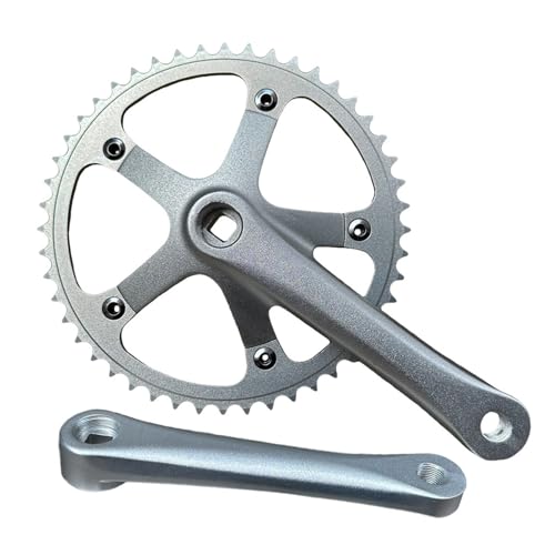 OAJABBGE Juego De Bielas para Bicicletas Aleación Aluminio 165mm 48T para Marcha Única Y Bicicleta Montaña 9/10/11 Velocidades Bicicleta Aleación Aluminio