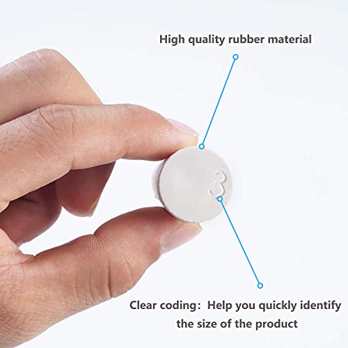 Solid Lab Rubber Stoppers,31-Pack (11 Assorted Sizes White) 000# -8# Rubber Stopper Plug #TOP2