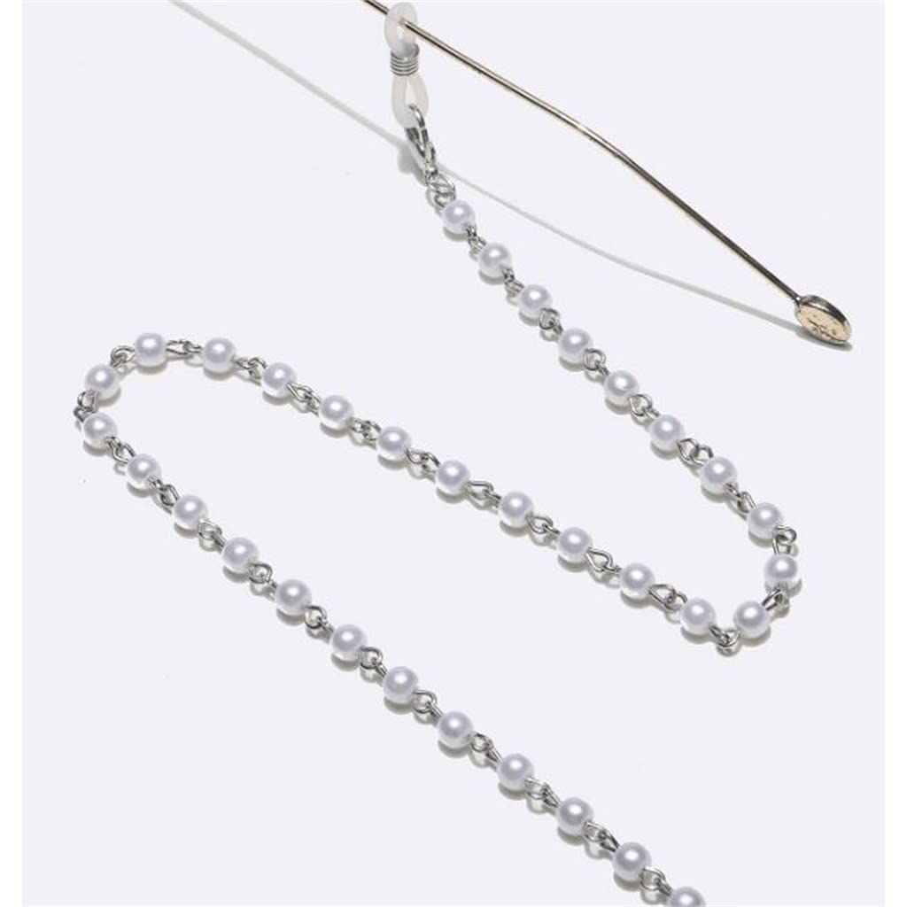 Occhiali con Perle Collana con Cordino Occhiali da Sole Miopia Presbiopia Anti-Perdita Occhiali Anti-Caduta Corda per Occhi Corda (B Come Mostrato in Figura)