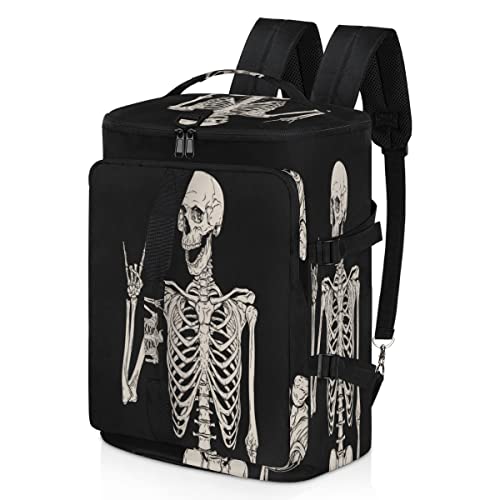 Funny Skeleton Duffle Bag Backpack With Shoes Compartment Waterproof Sports Duffel Bag Adjustable Shoulder Strap Travel Backpack For Gym Sports Hiking Laptop #TOP30