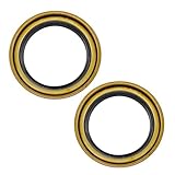 TRQ Front Driver & Passenger Side Wheel Seal Compatible with Ford Lincoln