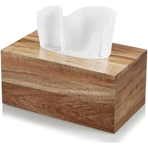 ALELION Acacia Wood Tissue Box Cover Cover