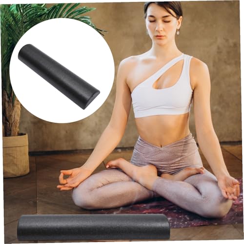 Rodillo de Yoga Semi-Cilíndrico de Alta Densidad Happyyami para Masaje Muscular y Entrenamiento Fitness Negro miniatura 6