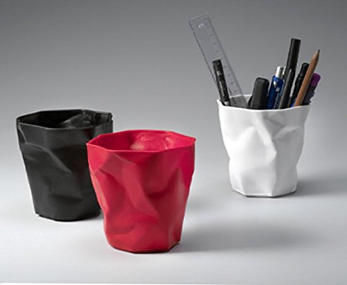 image for Chris-Wang 1Pcs Creative Out-of-Shape Wrinkle Plastic Pencil Cup/Pen H