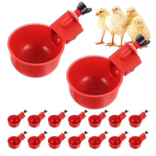 Lot de 16 abreuvoirs automatiques pour Poules, Canards, Oiseaux, oies