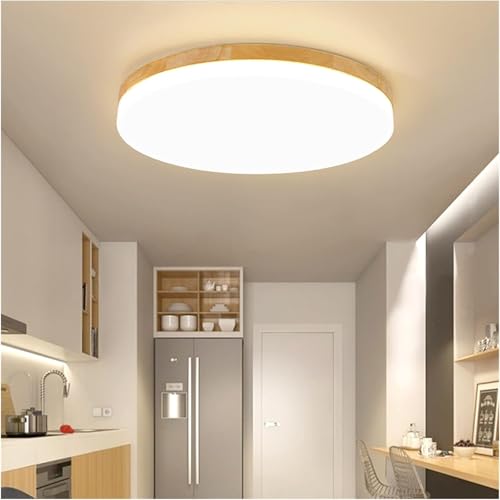 Lustre LED moderne en bois massif noble pour illuminer un salon contemporain chic