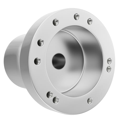 CLUBRALLY Golf Cart Steering Wheel Adapter Applicable to Yamaha with 5-6 Holes Steering Wheel-Silver