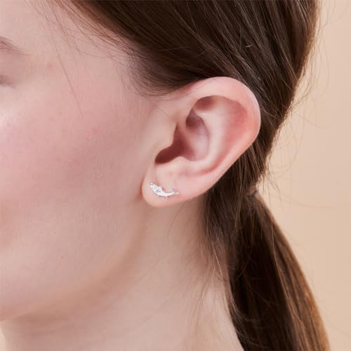 Boma Jewelry Sterling Silver Salmon Fish Stud Earrings2