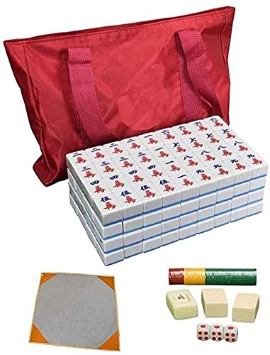 Boutique Mahjong juego tradicional chino azul miniatura 1
