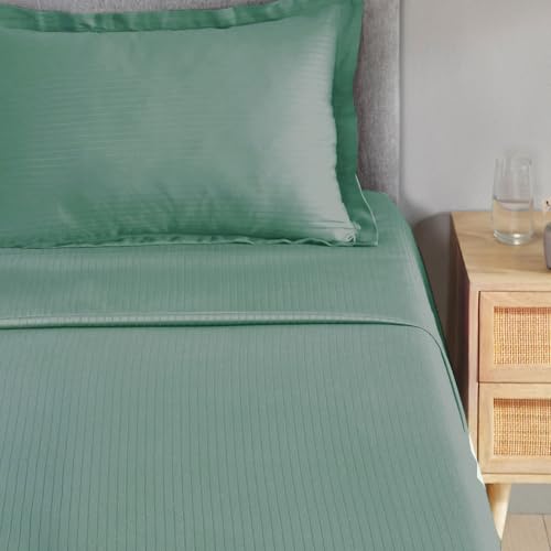 Image of myTrident Bedsheet for Single Bed Cotton| 210 TC | 60 inch x 90 inch | Cedar